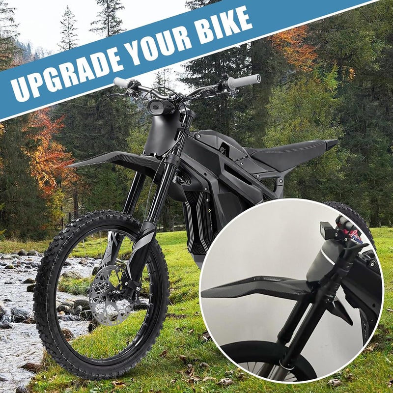 psler Front Mudguard for Talaria, Motorcycle Front Mud Guard for Talaria Sting MX3 MX4 MX5 Electric Dirt Bike (Carbon Fiber Pattern) - Image 2